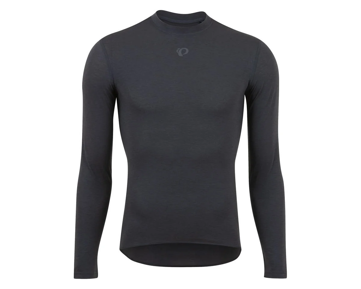 Pearl iZUMi Transfer Wool Long Sleeve Base Layer (Phantom) (S)
